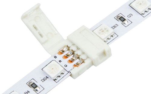 Коннектор стыковочный для RGB светодиодных лент с влагозащитой шириной 10 мм Neon-Night картинка 